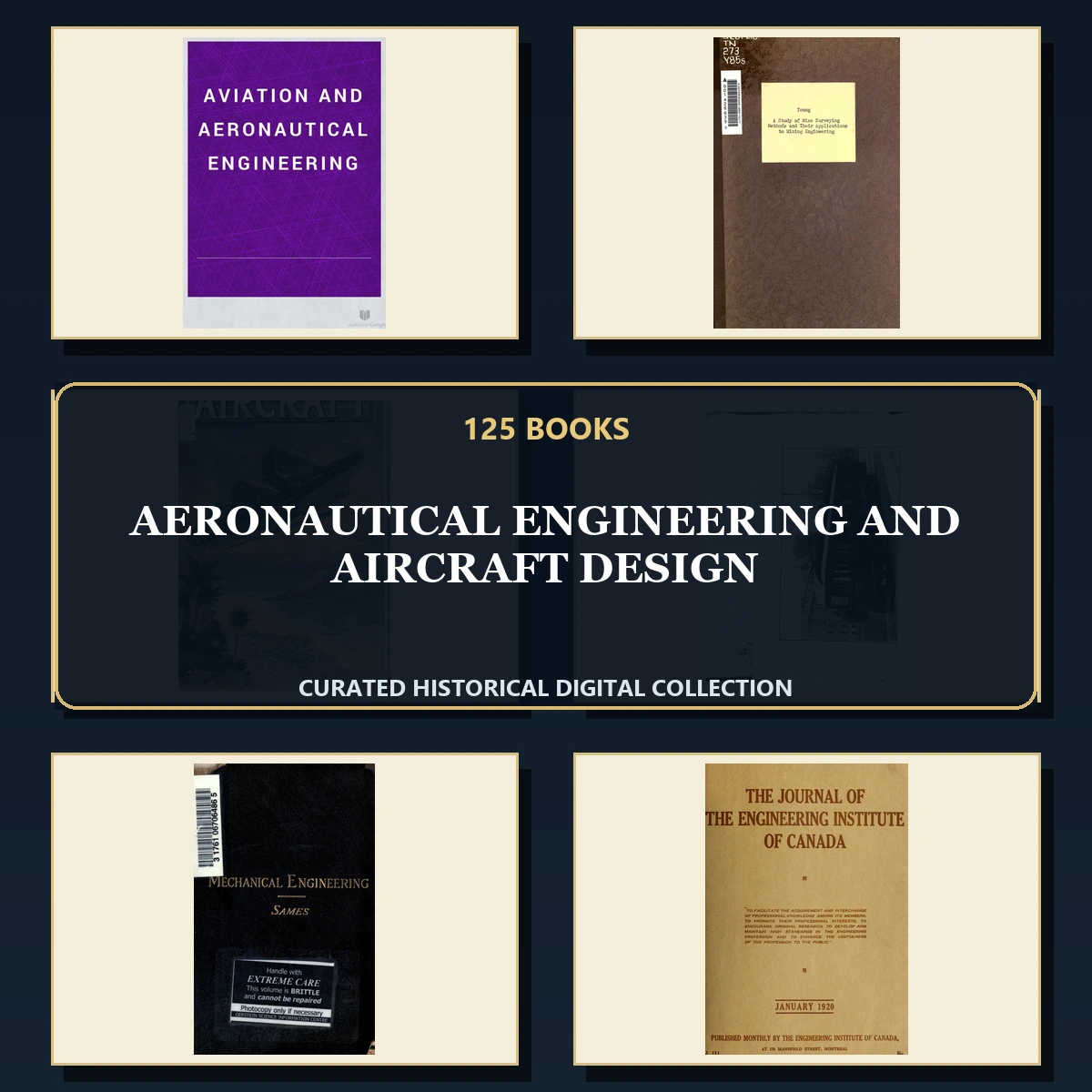 125 Aeronautical Engineering and Aircraft Design PDF Books – Curated Historical Collection cover