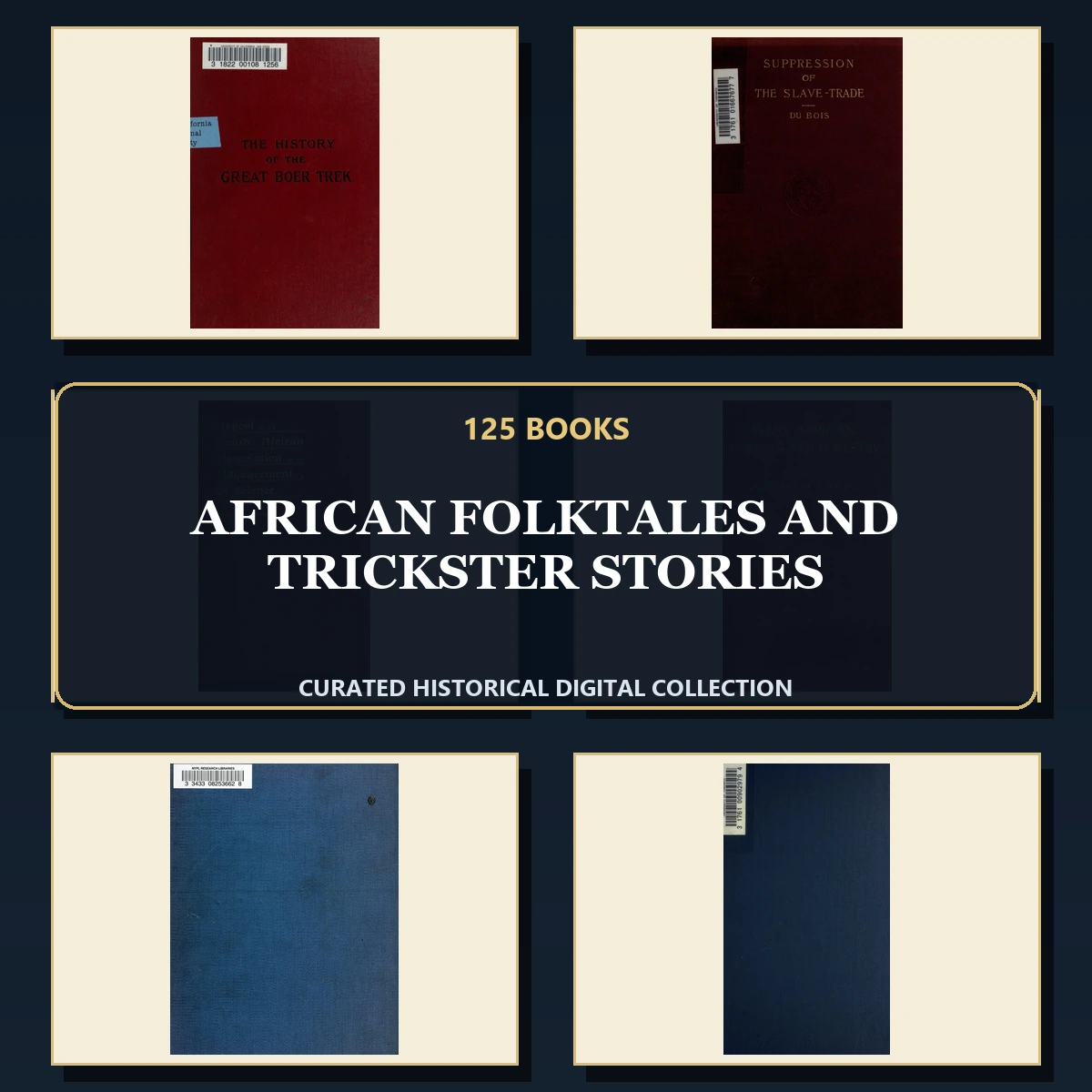 125 African Folktales and Trickster Stories PDF Books – Curated Historical Collection cover