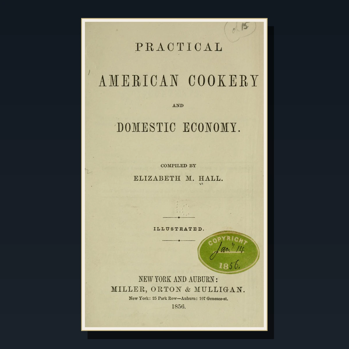 74 American Regional Cookery Books cover