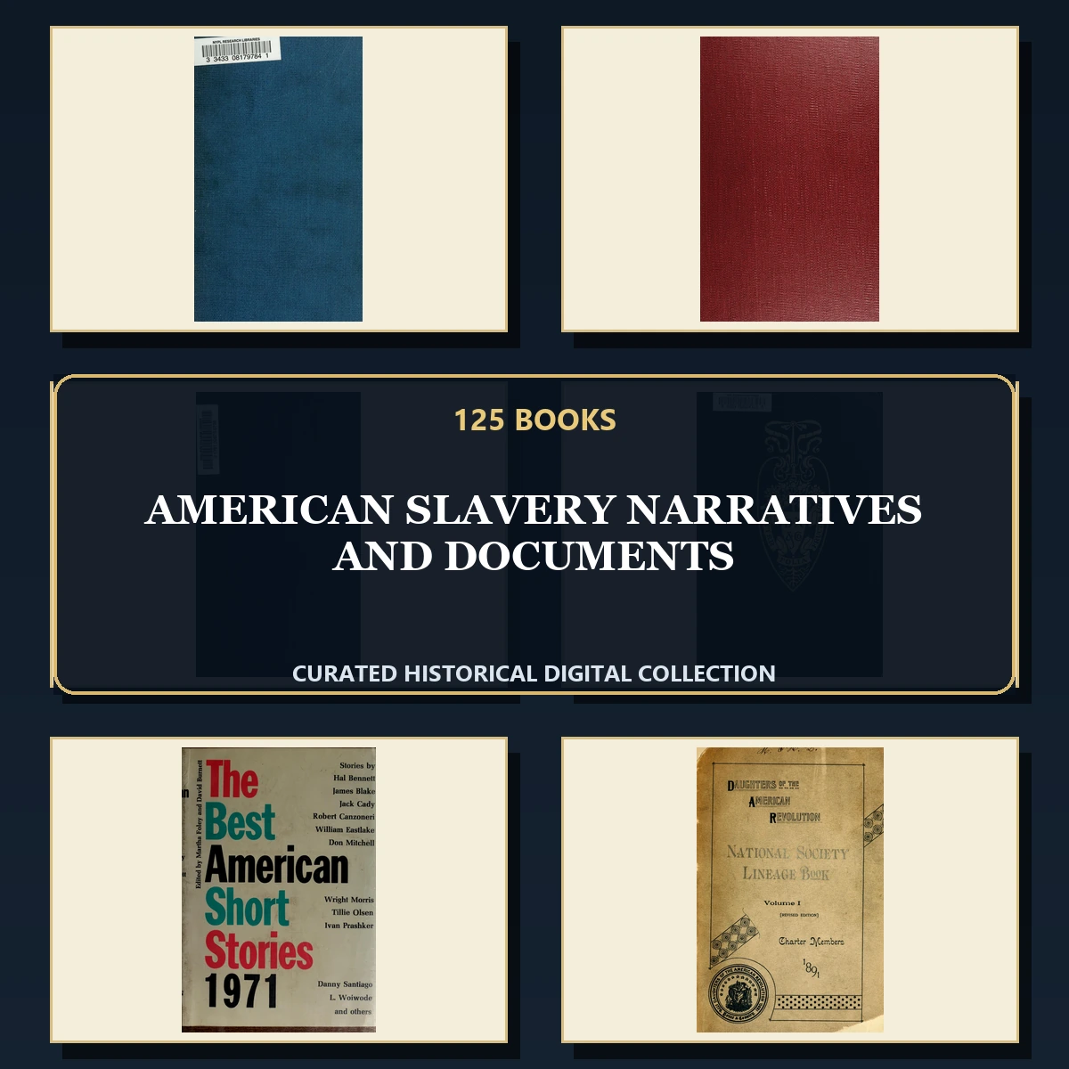 125 American Slavery Narratives and Documents PDF Books – Curated Historical Collection cover