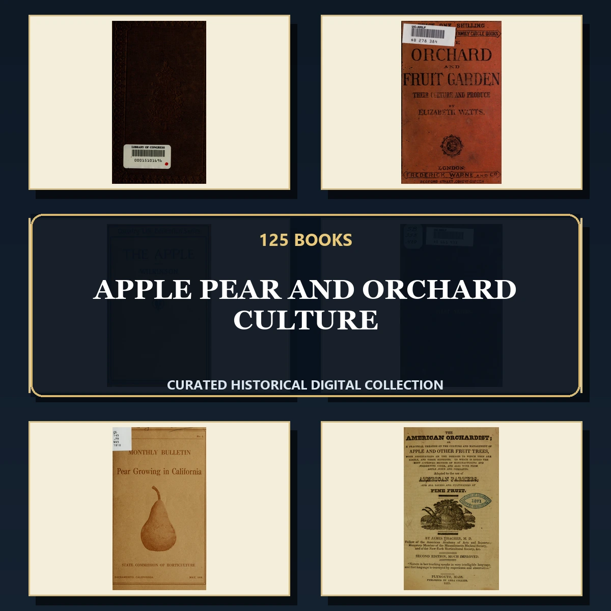 125 Apple Pear and Orchard Culture PDF Books – Curated Historical Collection