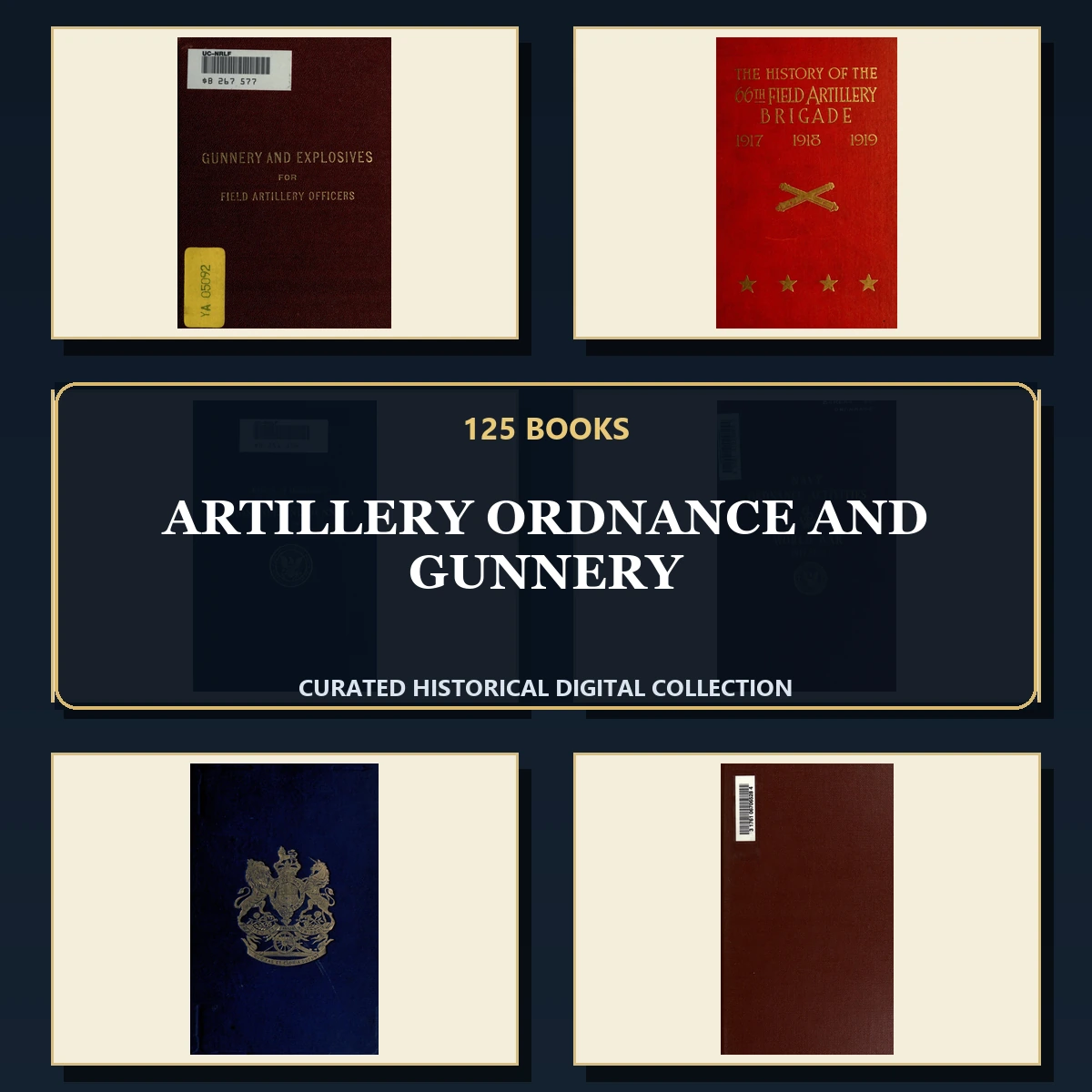 125 Artillery Ordnance and Gunnery PDF Books – Curated Historical Collection cover
