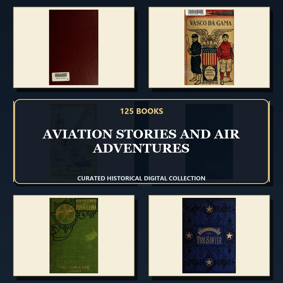 125 Aviation Stories and Air Adventures PDF Books – Curated Historical Collection cover