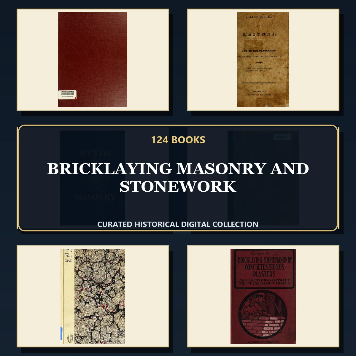 124 Bricklaying Masonry and Stonework PDF Books – Curated Historical Collection cover