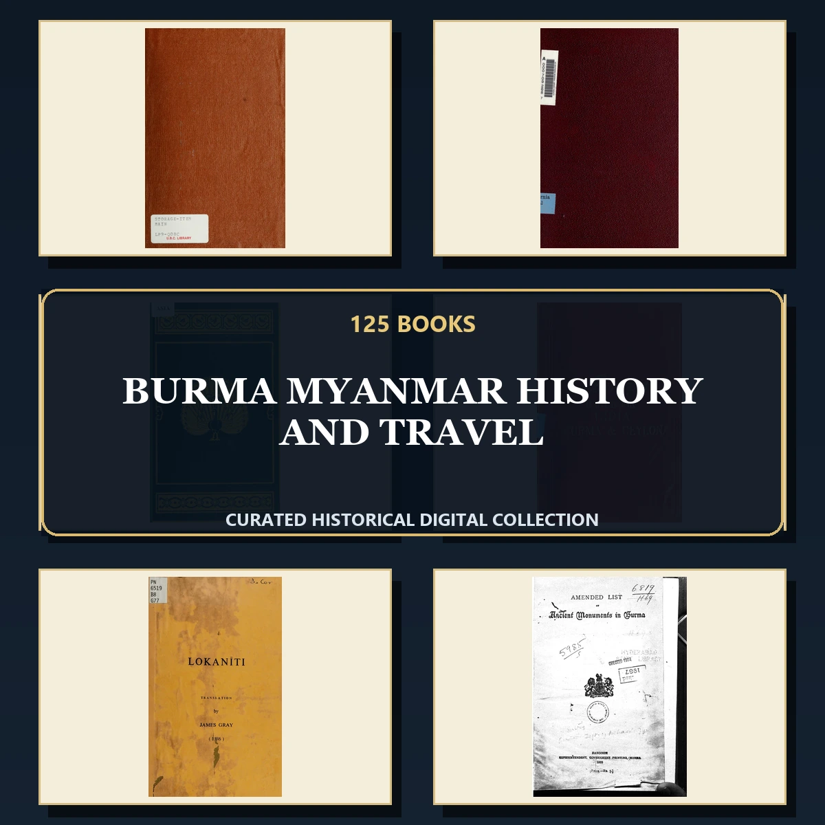 125 Burma Myanmar History and Travel PDF Books – Curated Historical Collection cover