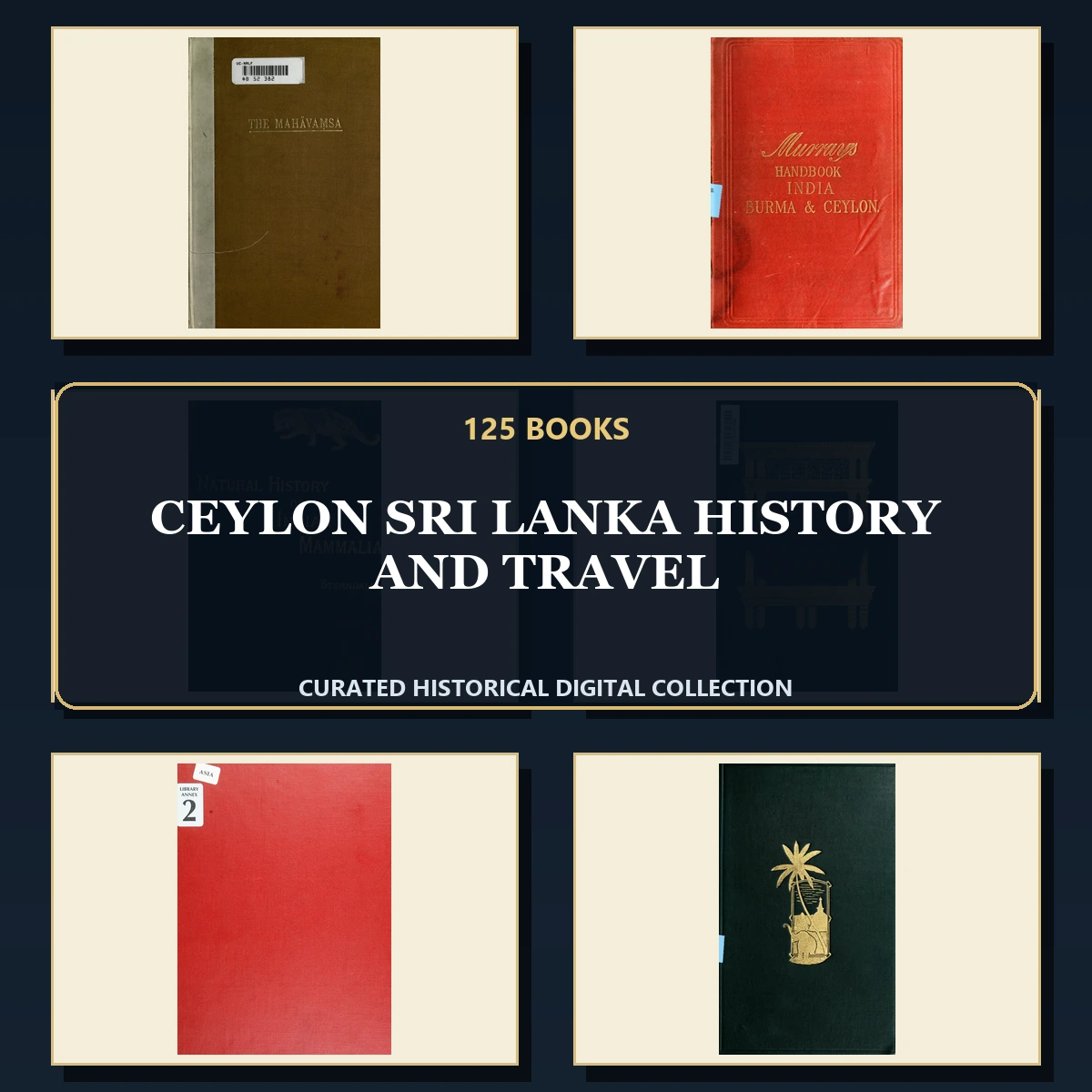 125 Ceylon Sri Lanka History and Travel PDF Books – Curated Historical Collection cover