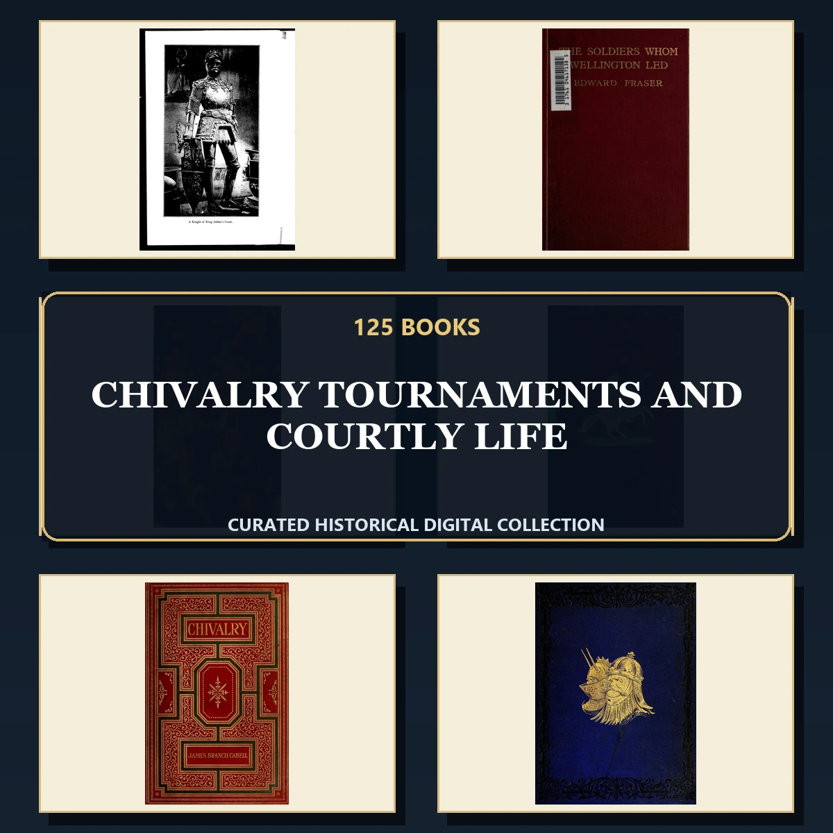 125 Chivalry Tournaments and Courtly Life PDF Books – Curated Historical Collection cover