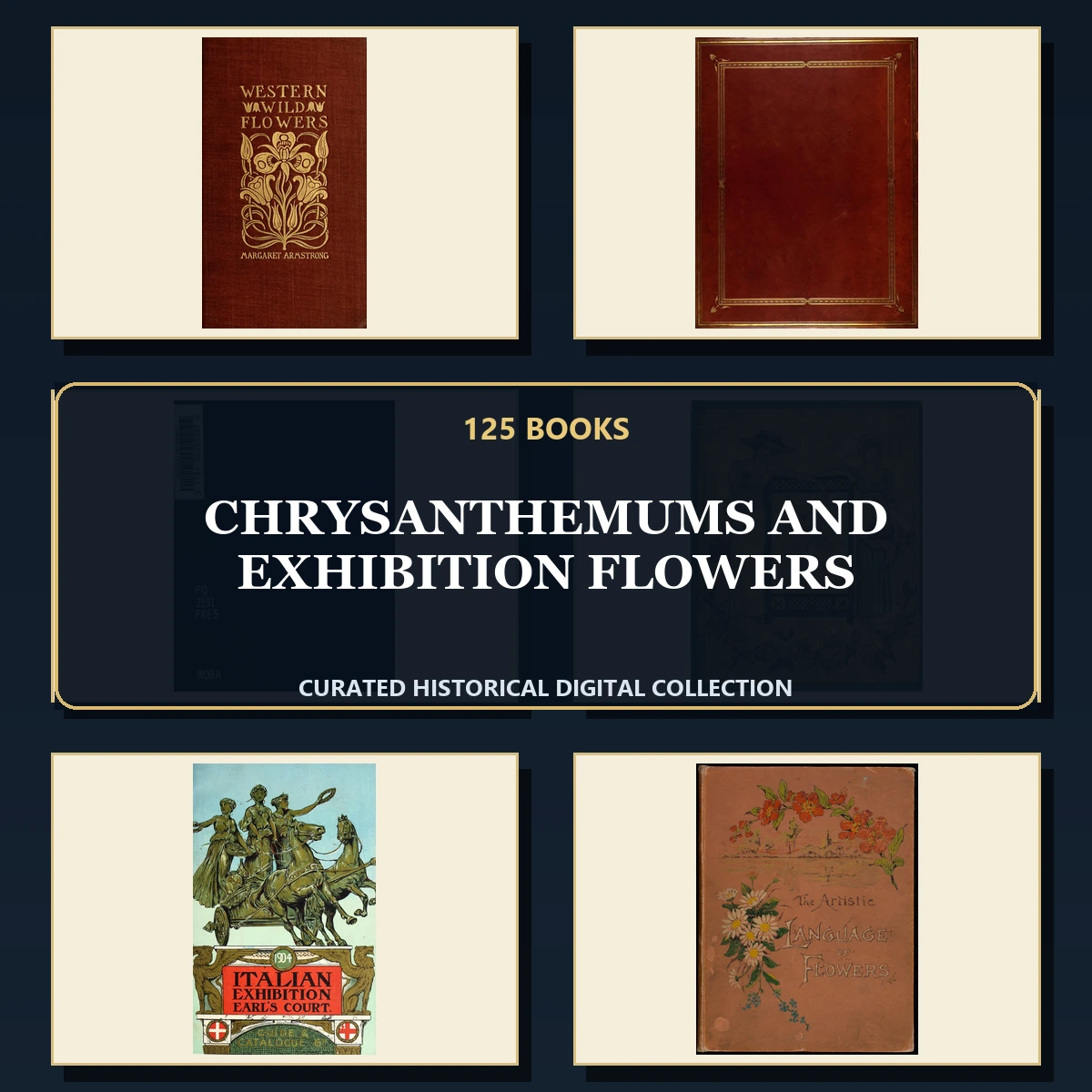 125 Chrysanthemums and Exhibition Flowers PDF Books – Curated Historical Collection cover
