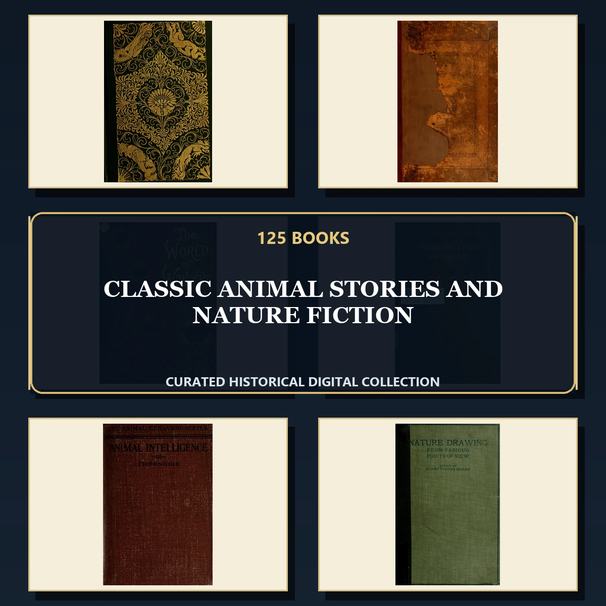 125 Classic Animal Stories and Nature Fiction PDF Books – Curated Historical Collection cover