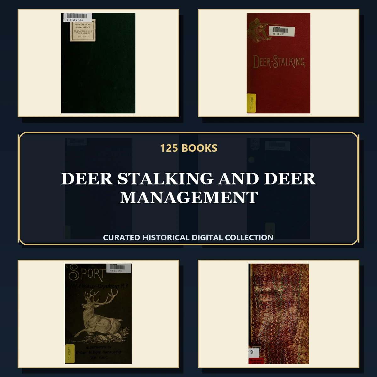 125 Deer Stalking and Deer Management PDF Books – Curated Historical Collection cover