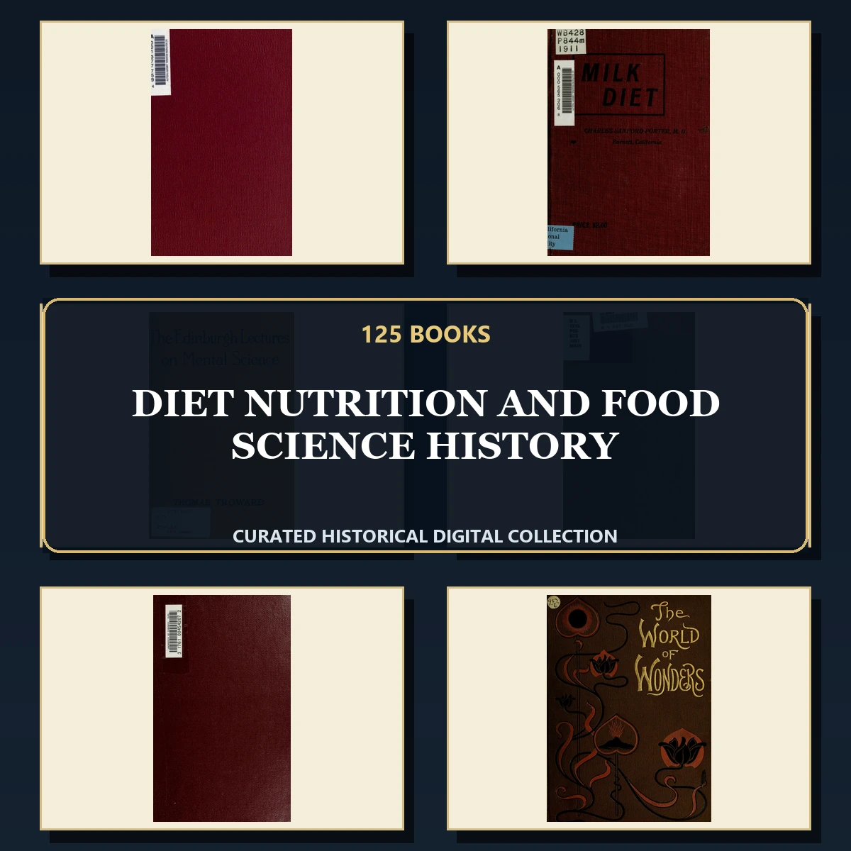 125 Diet Nutrition and Food Science History PDF Books – Curated Historical Collection cover