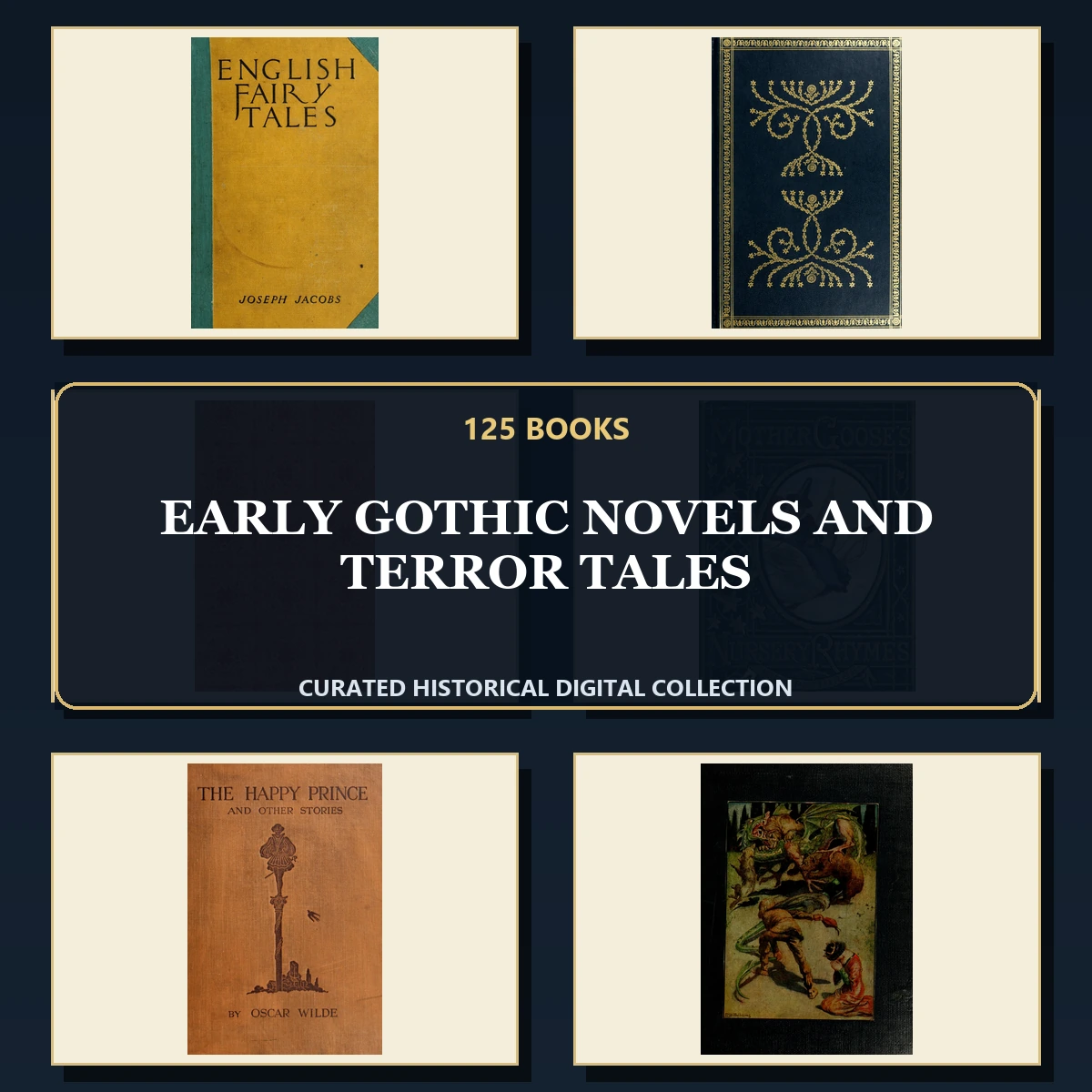 125 Early Gothic Novels and Terror Tales PDF Books – Curated Historical Collection