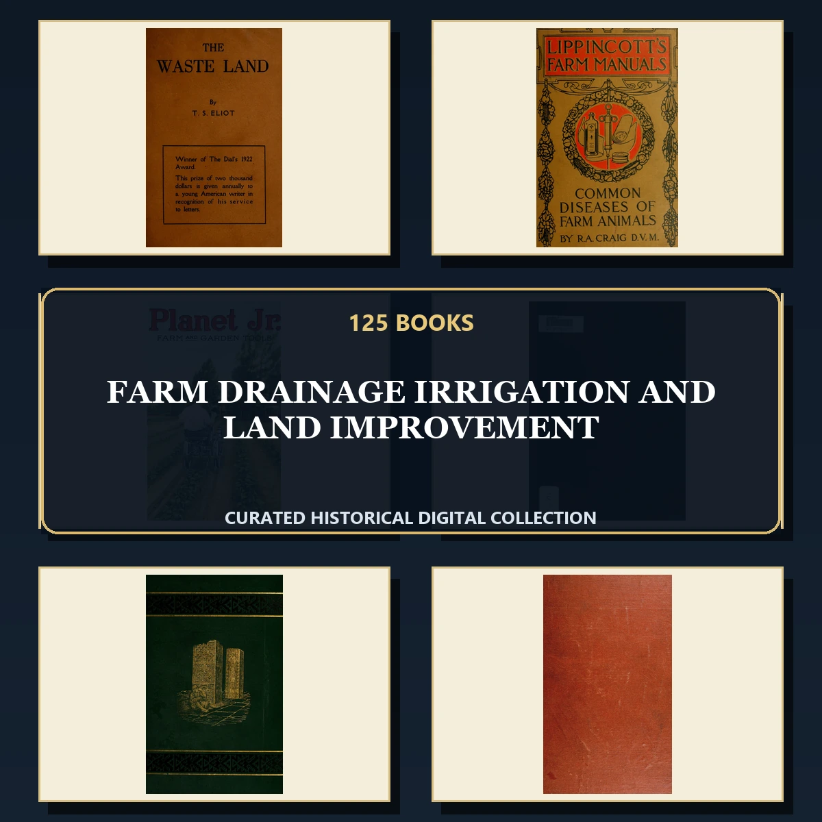 125 Farm Drainage Irrigation and Land Improvement PDF Books – Curated Historical Collection cover