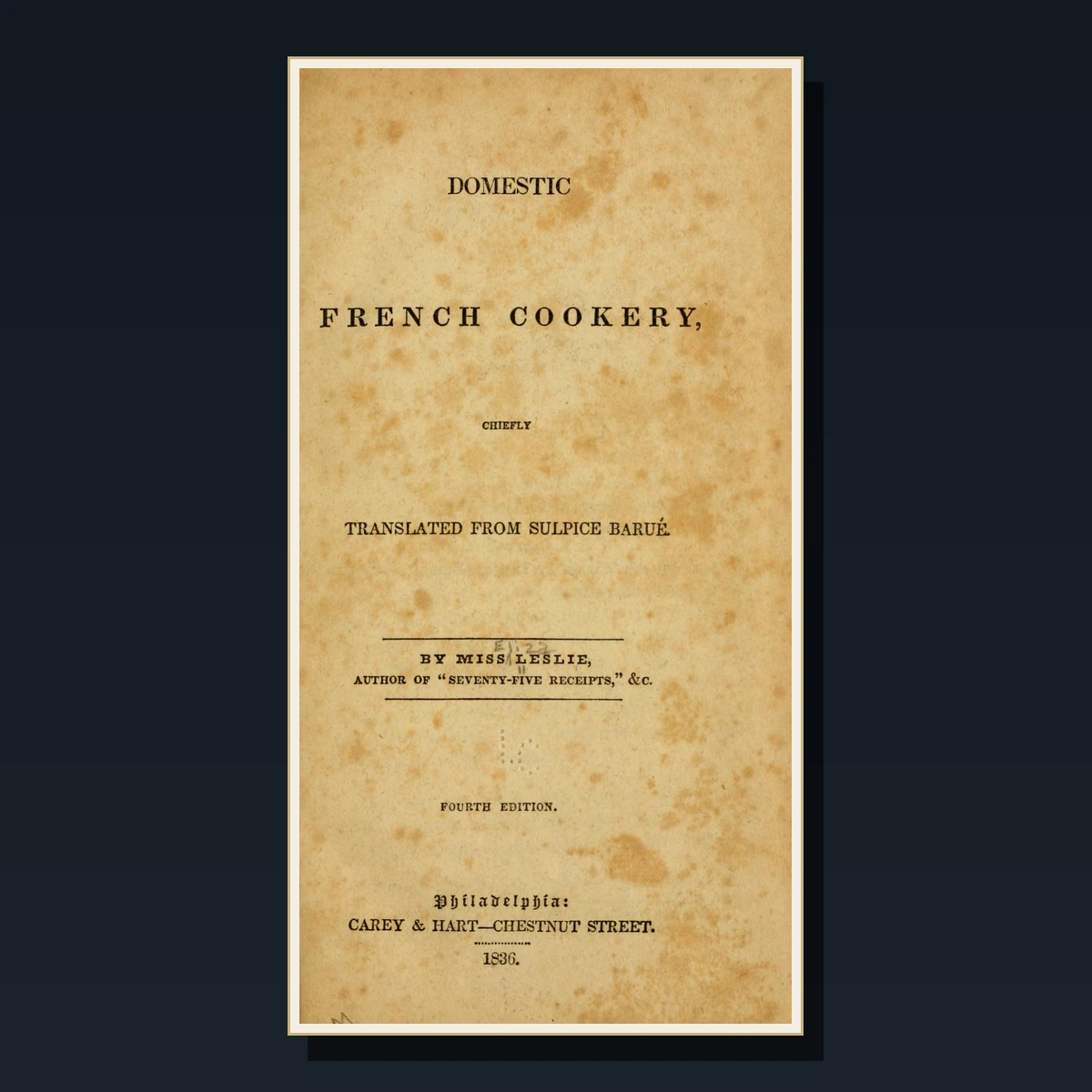 125 French Cookery Books cover