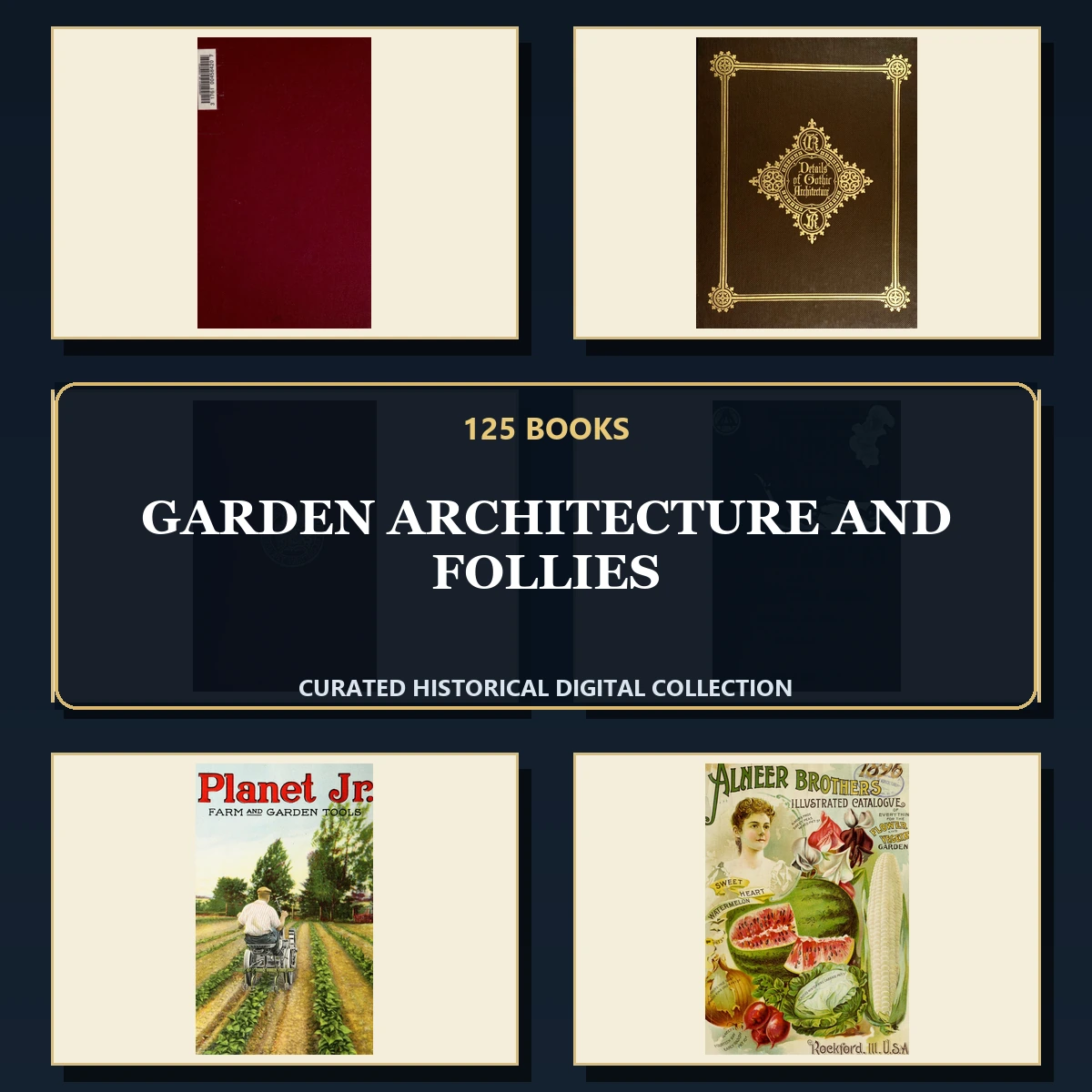 125 Garden Architecture and Follies PDF Books – Curated Historical Collection cover
