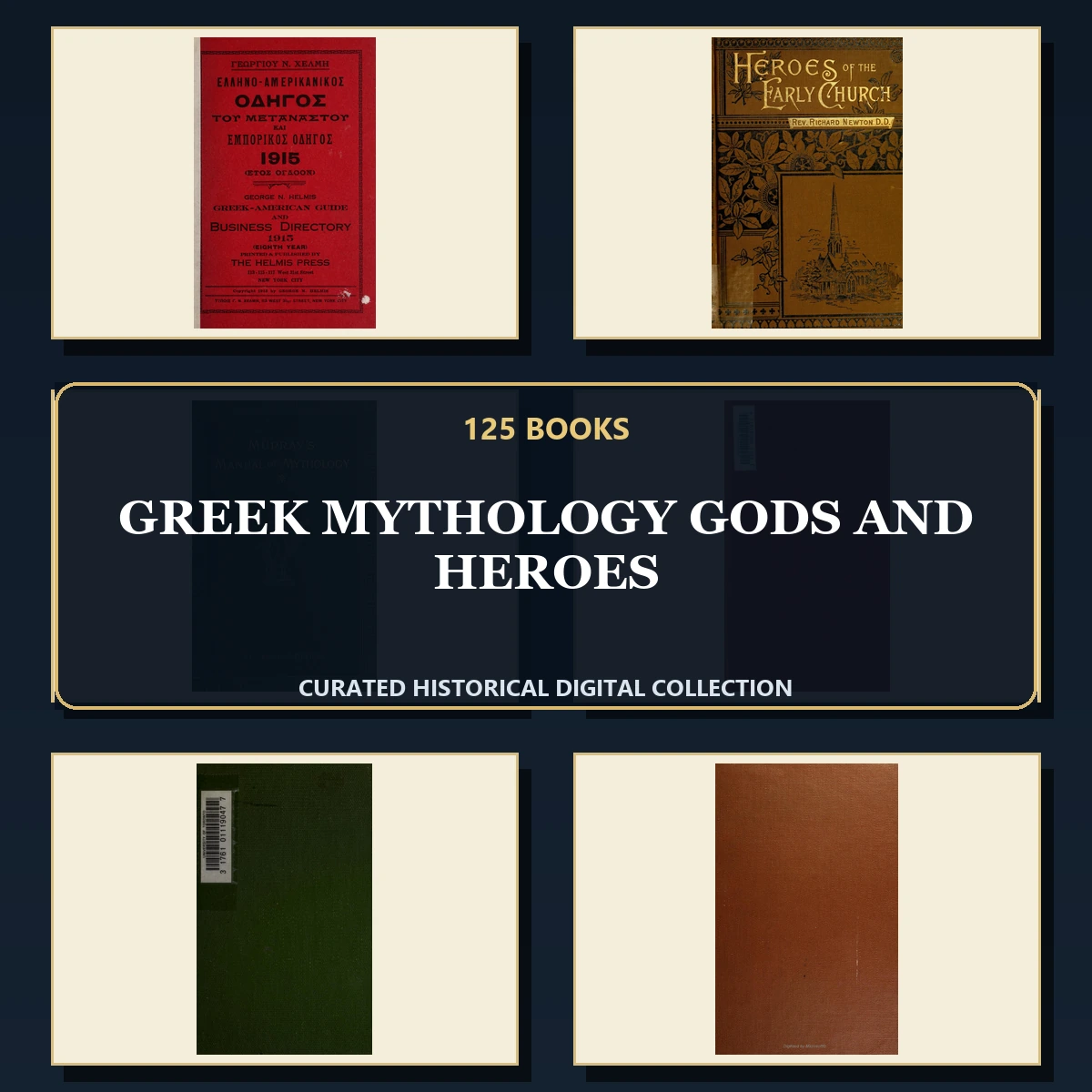 125 Greek Mythology Gods and Heroes PDF Books – Curated Historical Collection