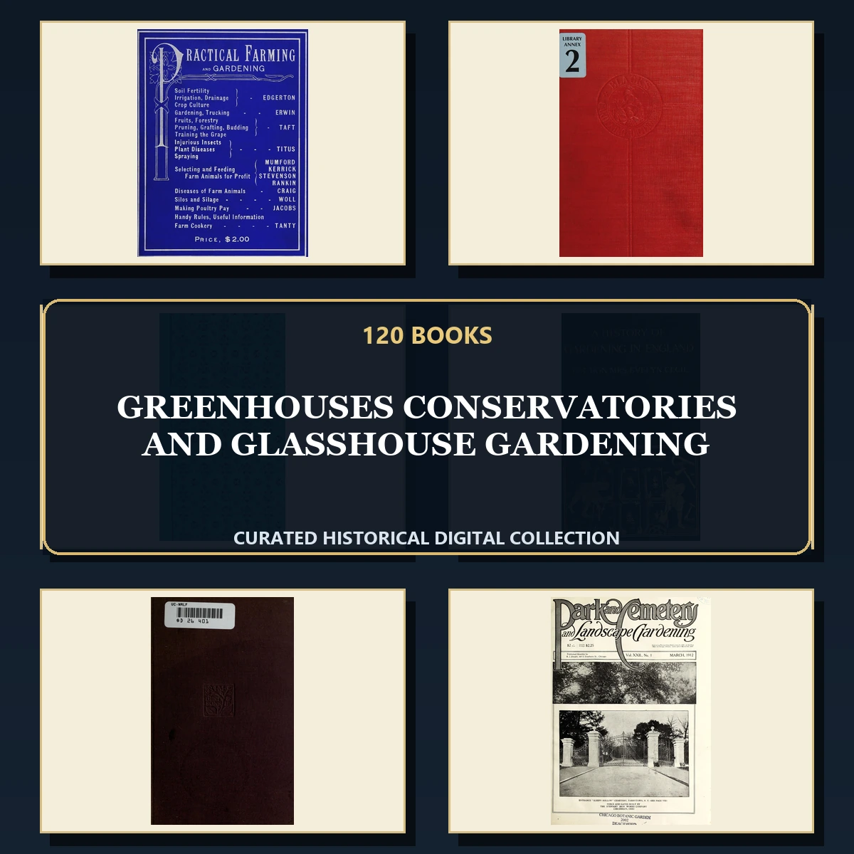 120 Greenhouses Conservatories and Glasshouse Gardening PDF Books – Curated Historical Collection