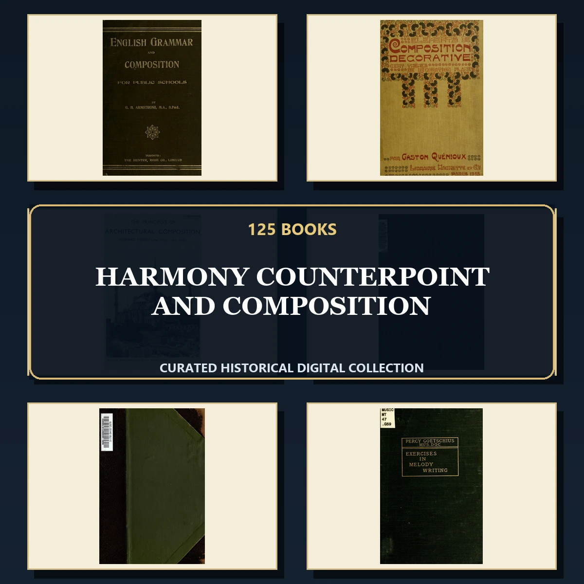 125 Harmony Counterpoint and Composition PDF Books – Curated Historical Collection cover