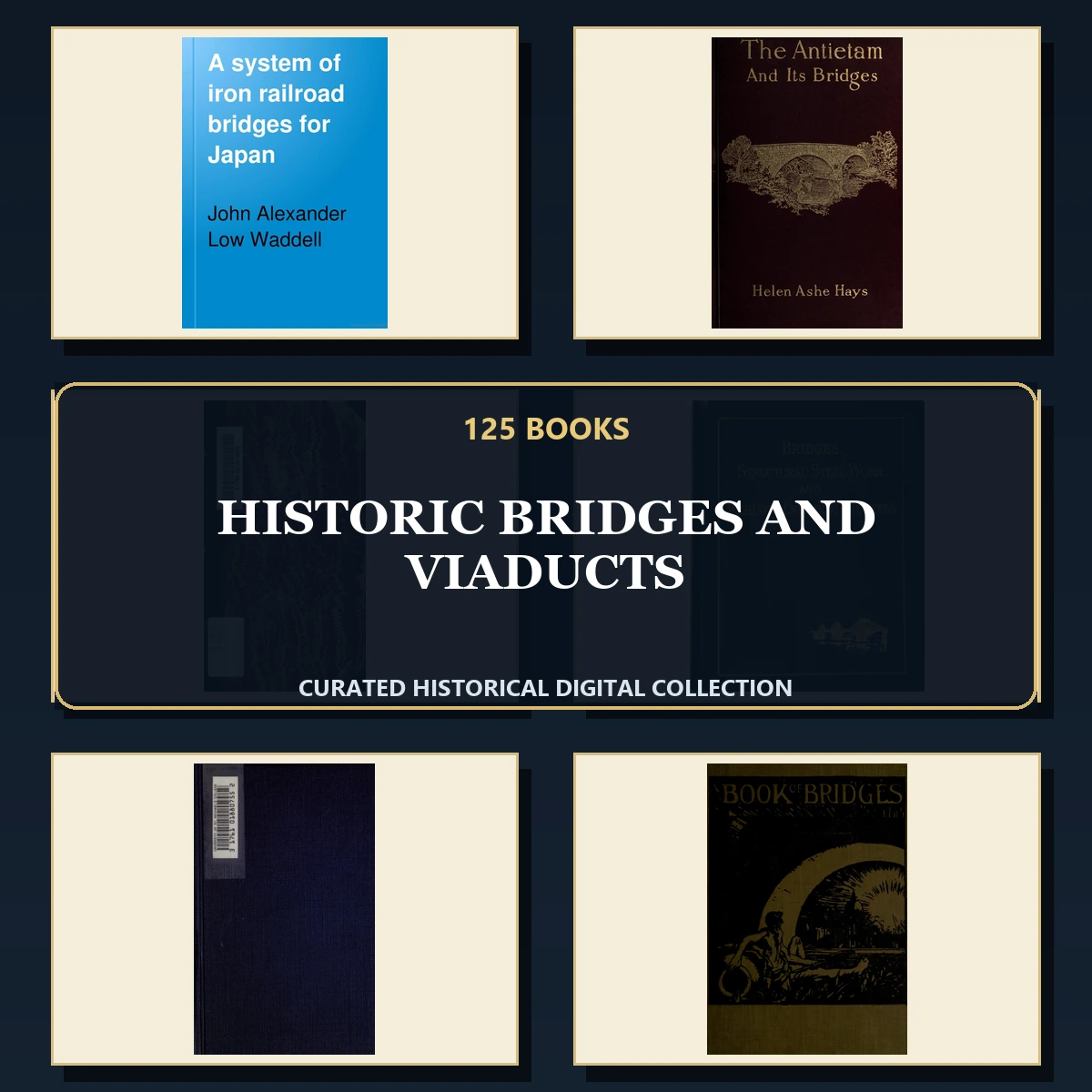 125 Historic Bridges and Viaducts PDF Books – Curated Historical Collection cover