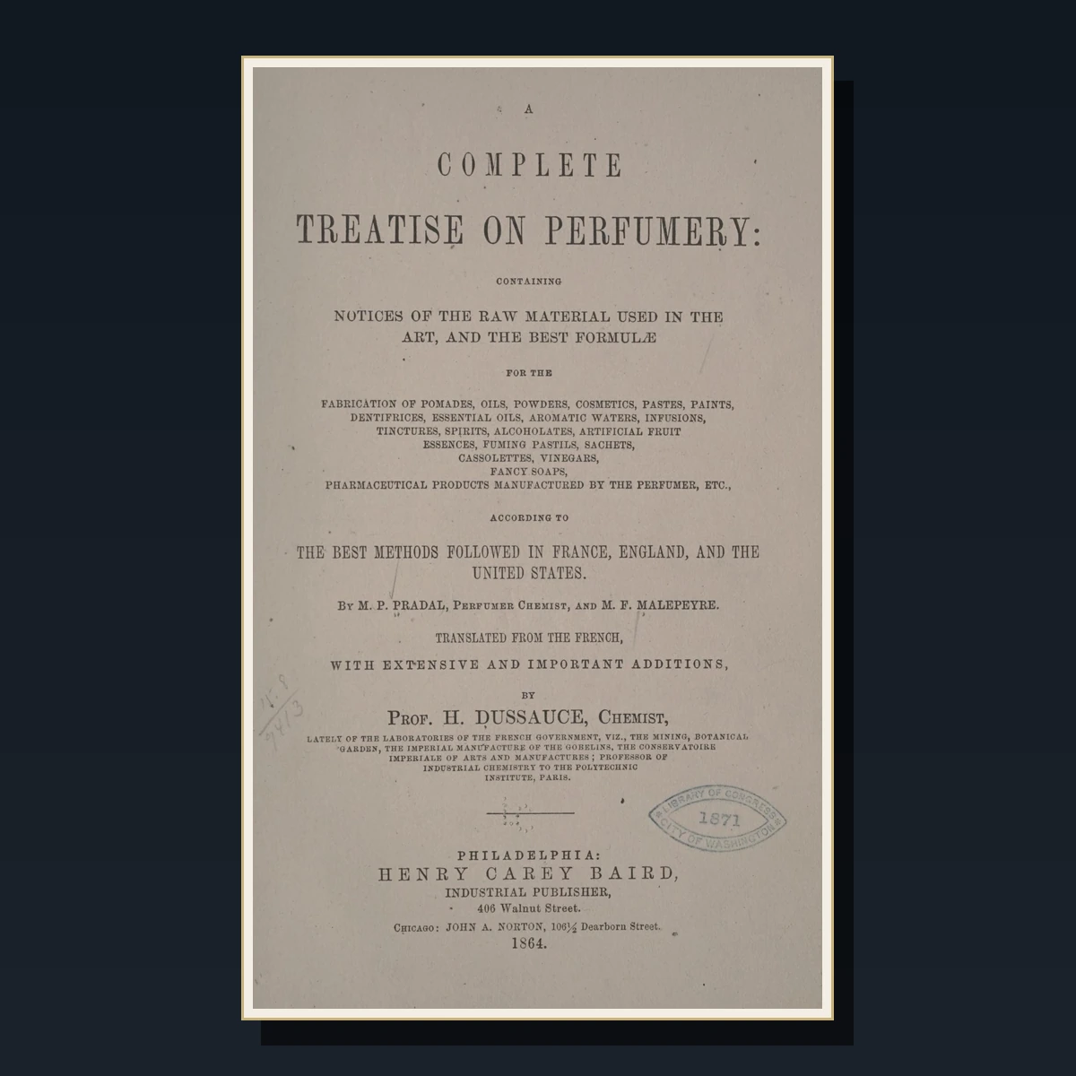 125 Historical Perfumery and Cosmetics Books cover