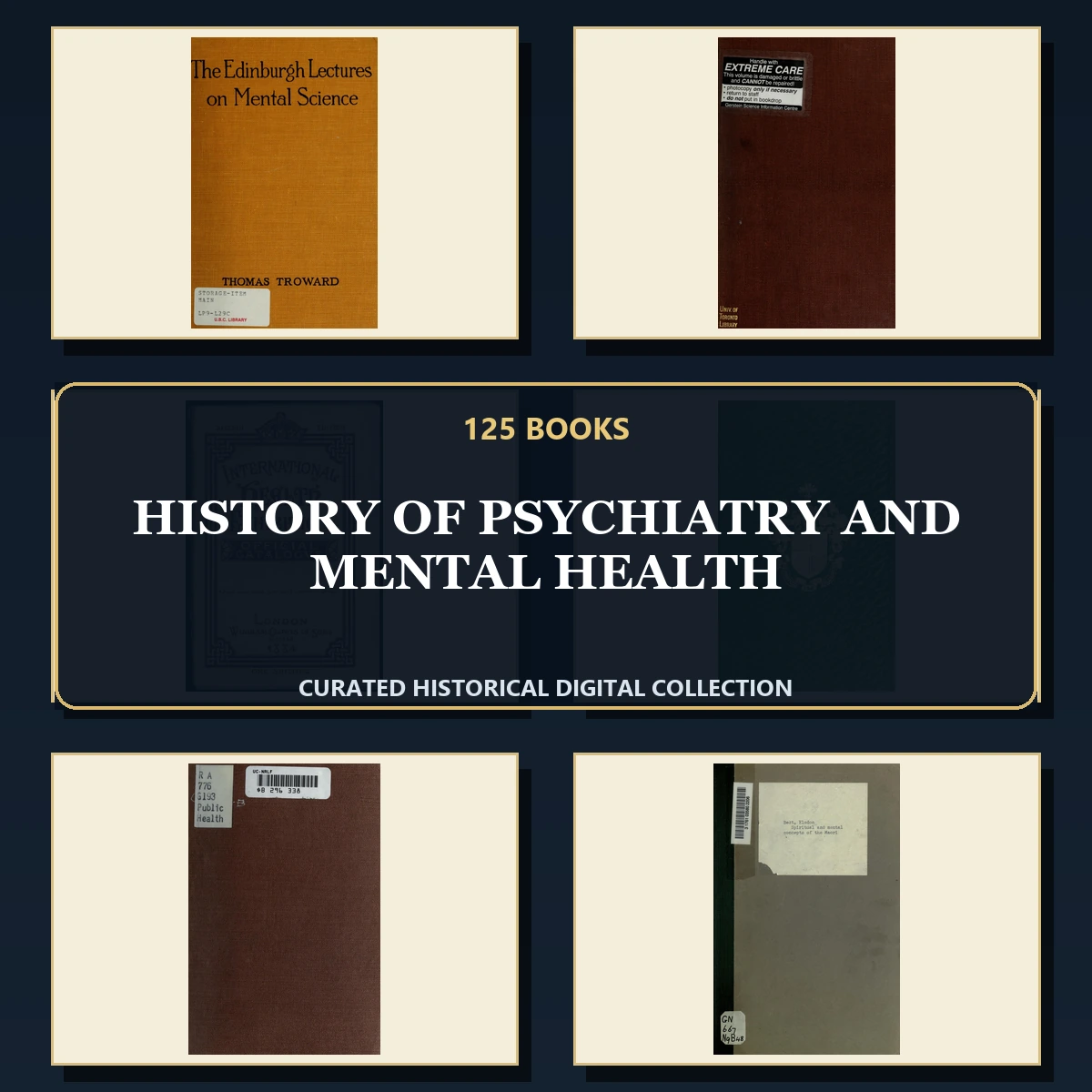 125 History of Psychiatry and Mental Health PDF Books – Curated Historical Collection cover