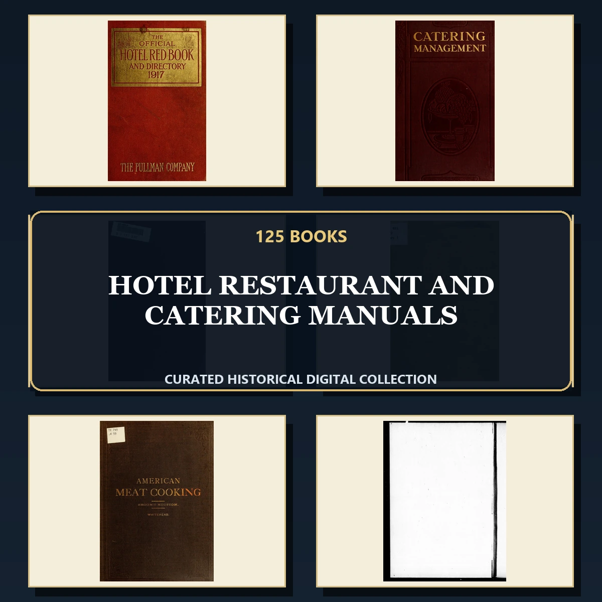 125 Hotel Restaurant and Catering Manuals PDF Books – Curated Historical Collection cover