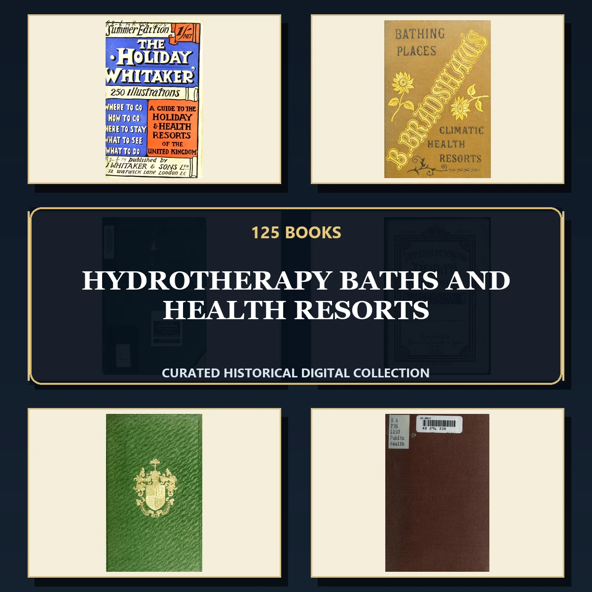 125 Hydrotherapy Baths and Health Resorts PDF Books – Curated Historical Collection cover