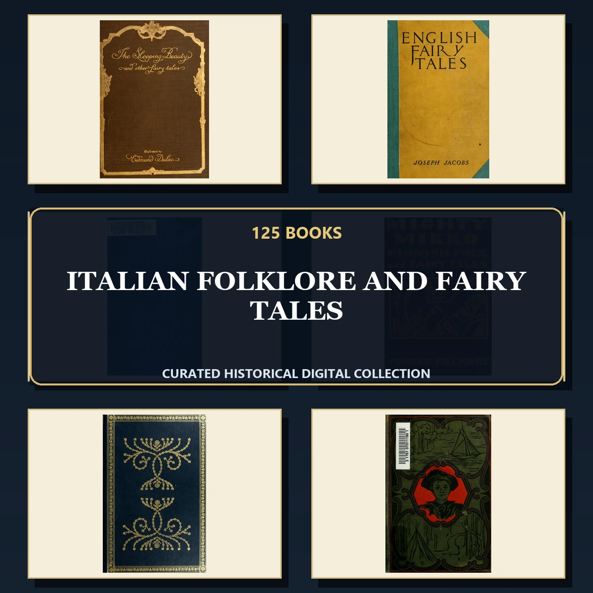 125 Italian Folklore and Fairy Tales PDF Books – Curated Historical Collection cover