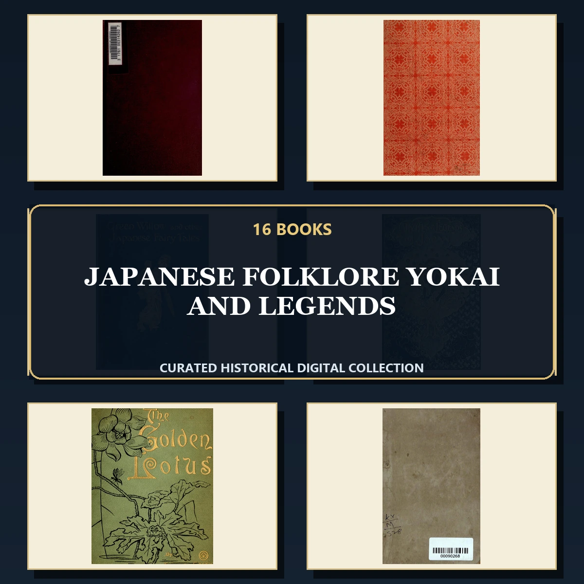 16 Japanese Folklore Yokai and Legends PDF Books – Curated Historical Collection cover
