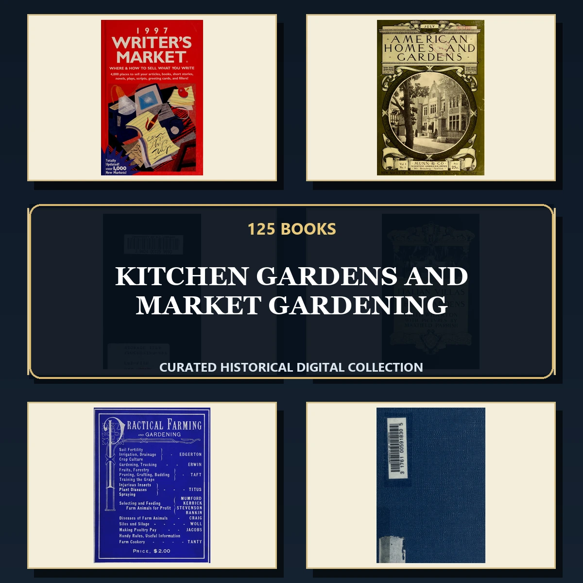 125 Kitchen Gardens and Market Gardening PDF Books – Curated Historical Collection