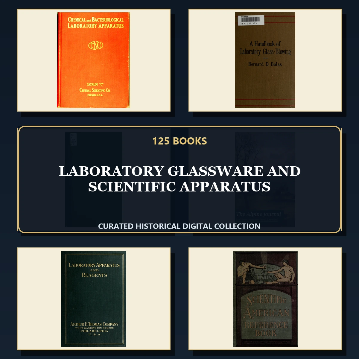 125 Laboratory Glassware and Scientific Apparatus PDF Books – Curated Historical Collection cover