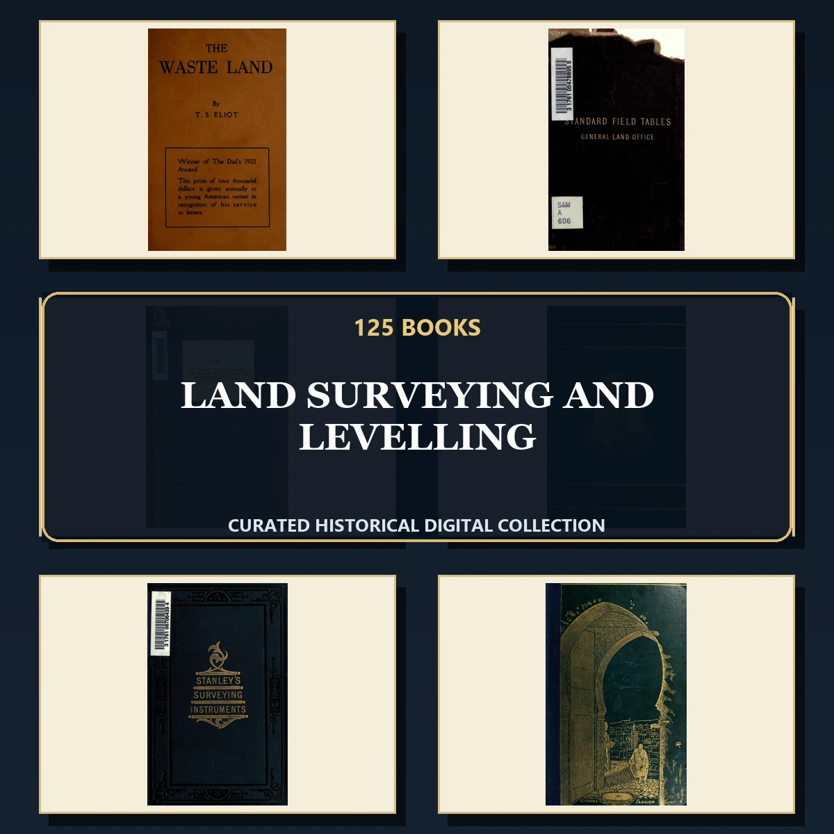 125 Land Surveying and Levelling PDF Books – Curated Historical Collection cover