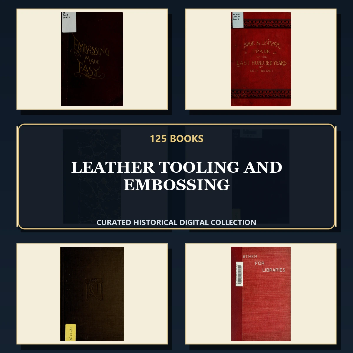 125 Leather Tooling and Embossing PDF Books – Curated Historical Collection cover
