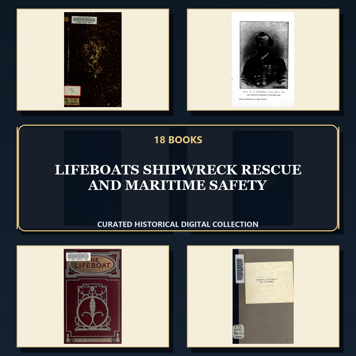 18 Lifeboats Shipwreck Rescue and Maritime Safety PDF Books – Curated Historical Collection cover