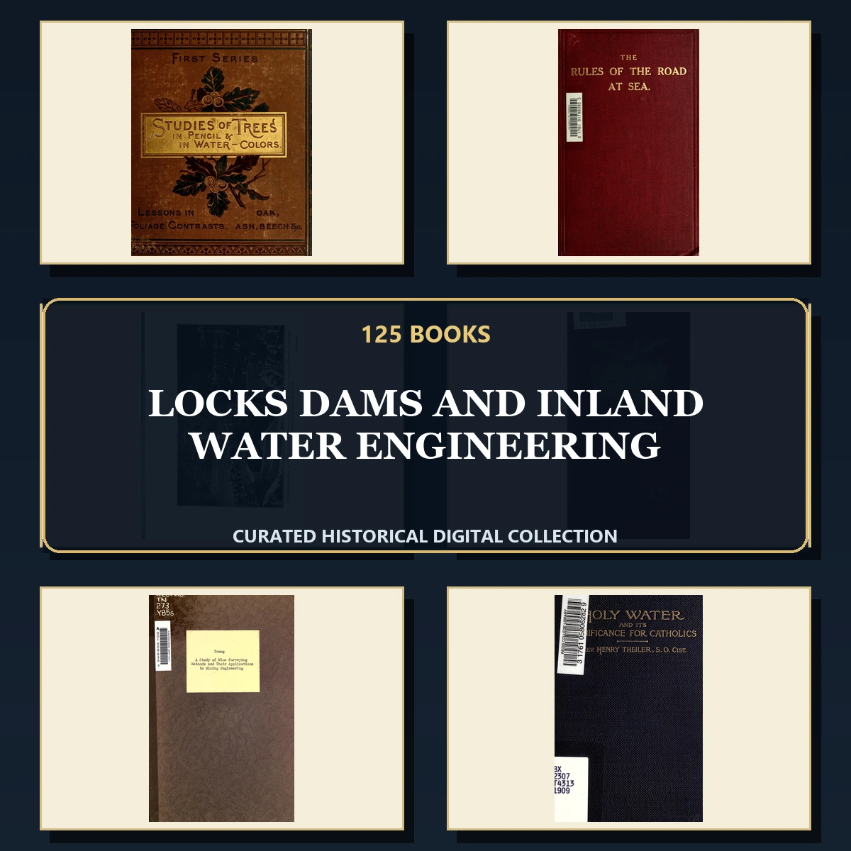 125 Locks Dams and Inland Water Engineering PDF Books – Curated Historical Collection cover