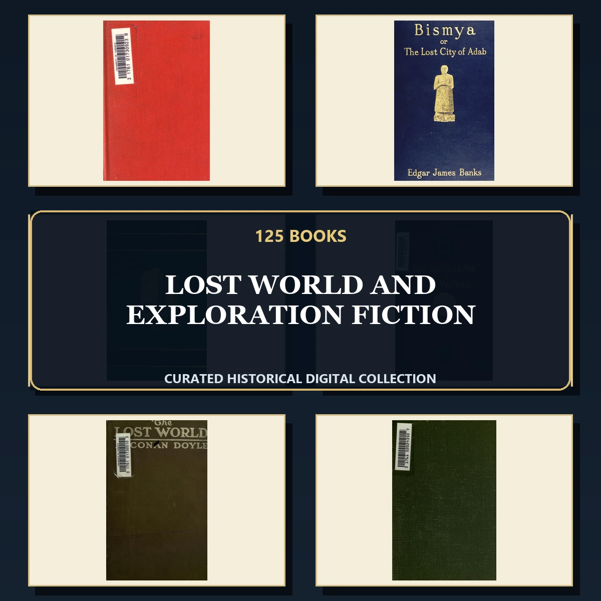 125 Lost World and Exploration Fiction PDF Books – Curated Historical Collection