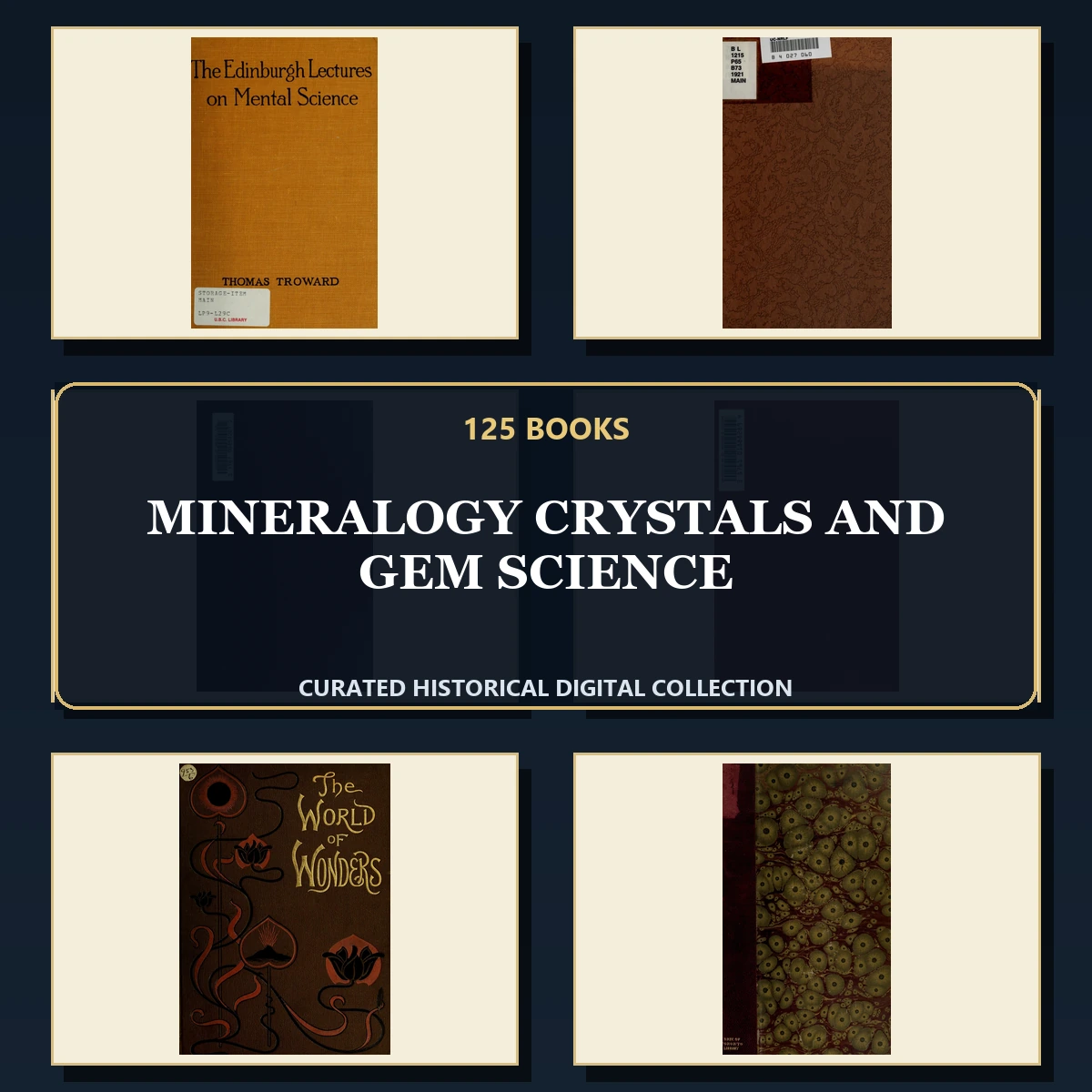 125 Mineralogy Crystals and Gem Science PDF Books – Curated Historical Collection cover