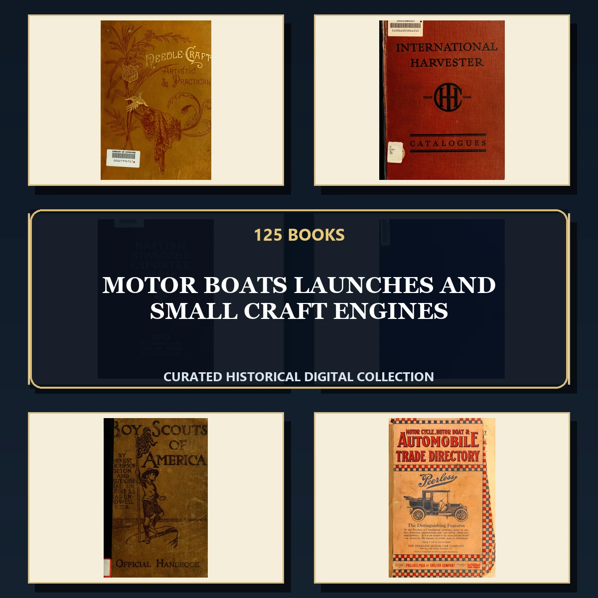 125 Motor Boats Launches and Small Craft Engines PDF Books – Curated Historical Collection cover