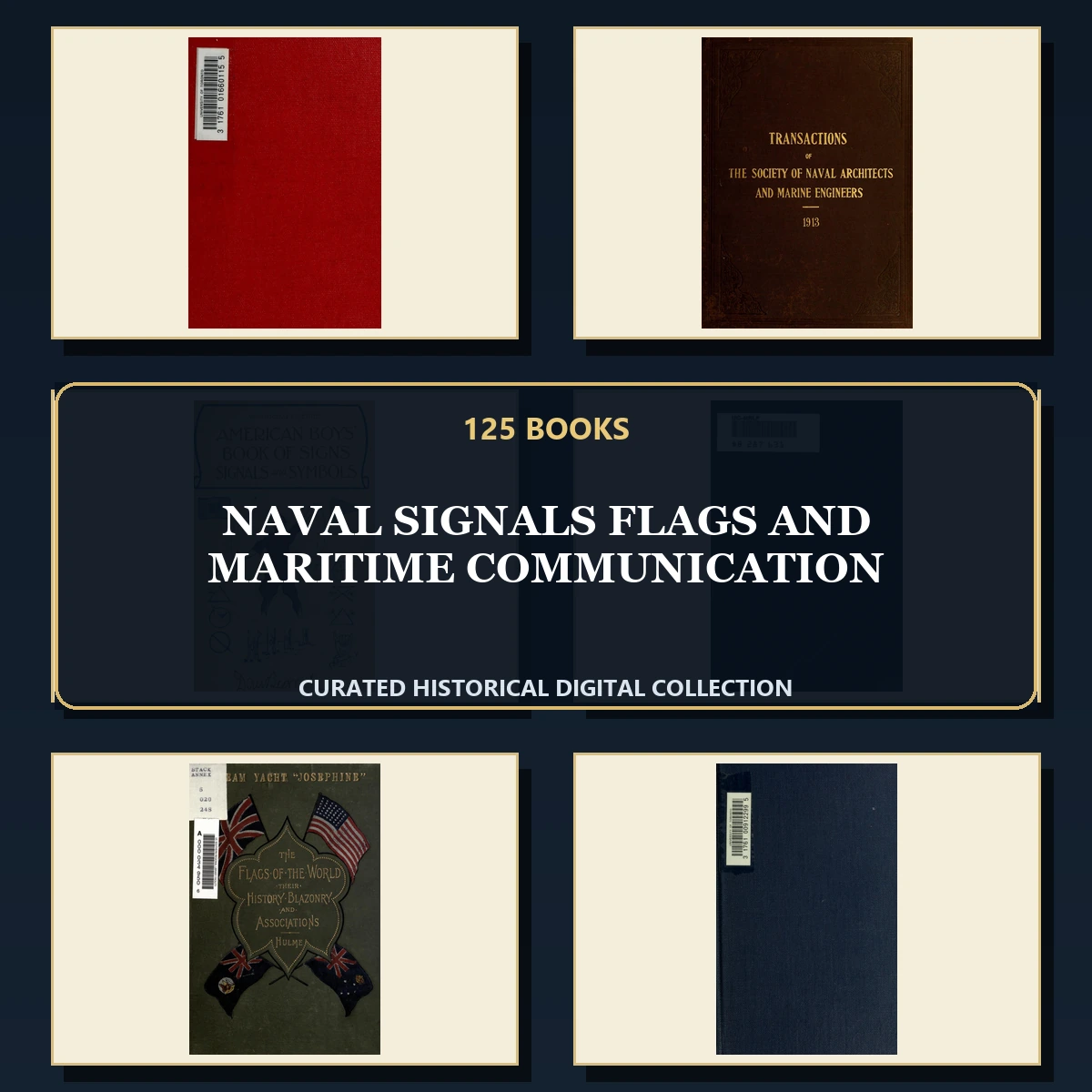 125 Naval Signals Flags and Maritime Communication PDF Books – Curated Historical Collection cover