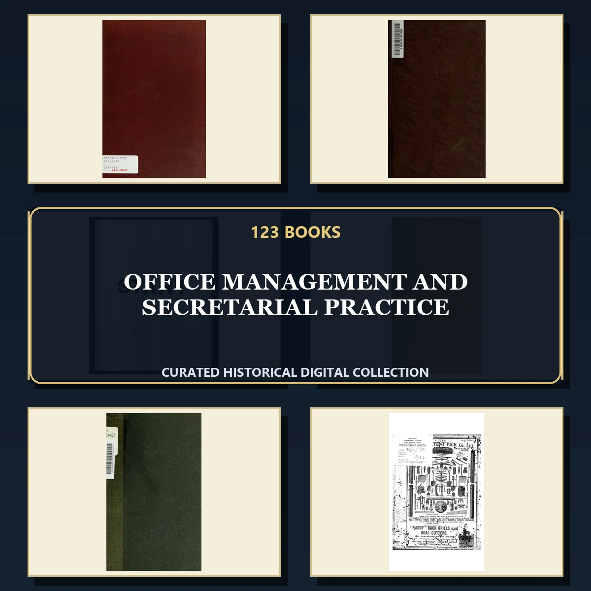 123 Office Management and Secretarial Practice PDF Books – Curated Historical Collection cover