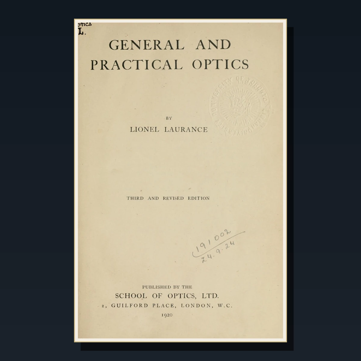 125 Optics and Lenses Books image 5