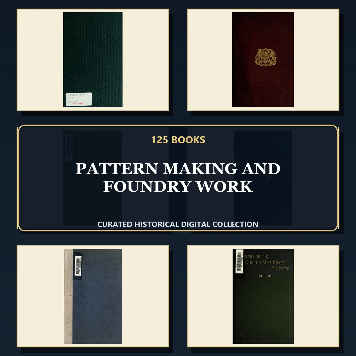 125 Pattern Making and Foundry Work PDF Books – Curated Historical Collection cover