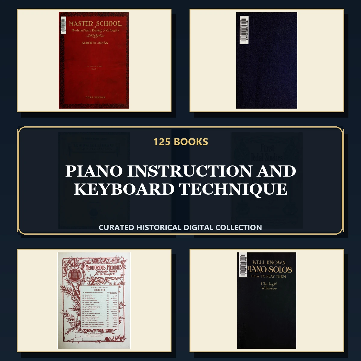 125 Piano Instruction and Keyboard Technique PDF Books – Curated Historical Collection