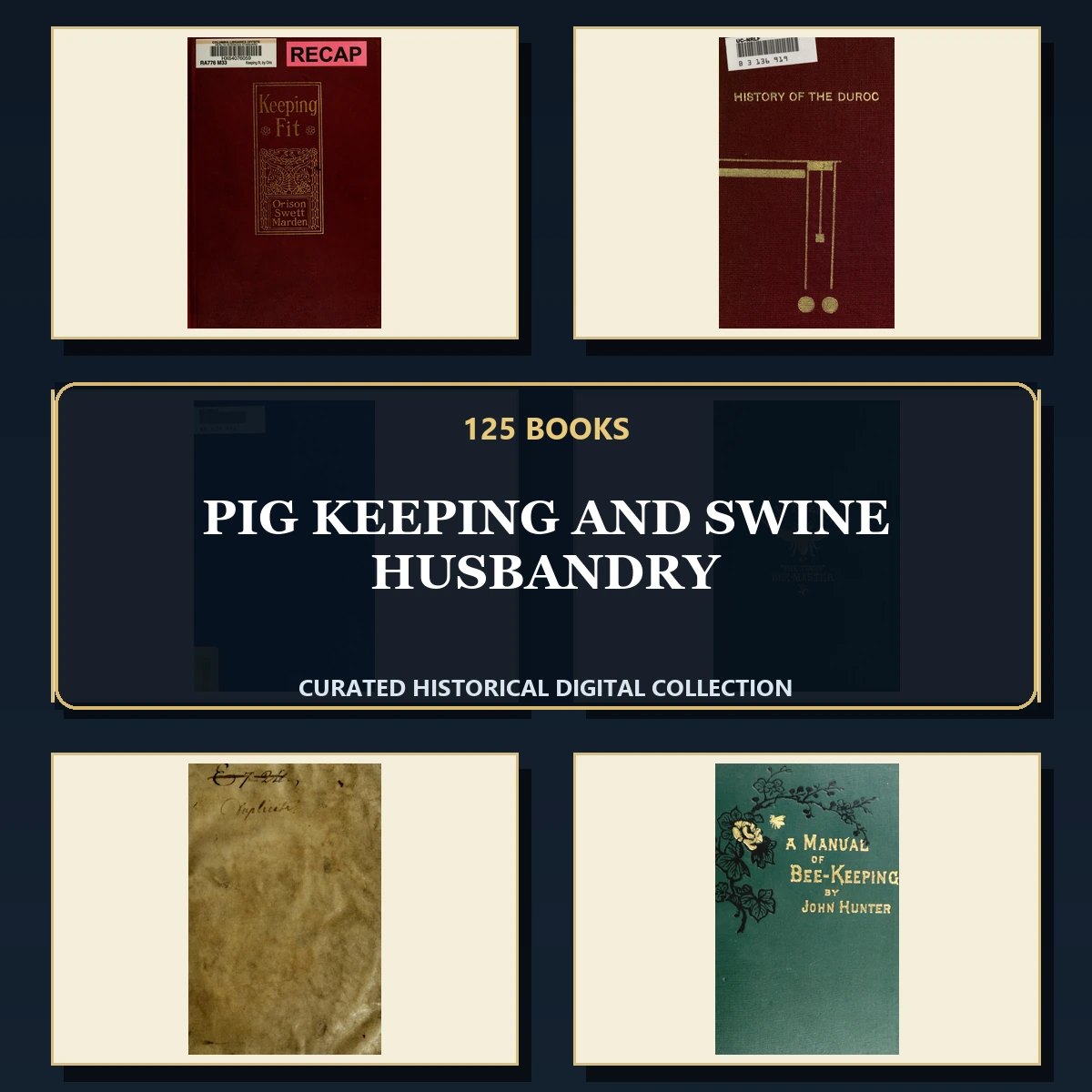 125 Pig Keeping and Swine Husbandry PDF Books – Curated Historical Collection cover