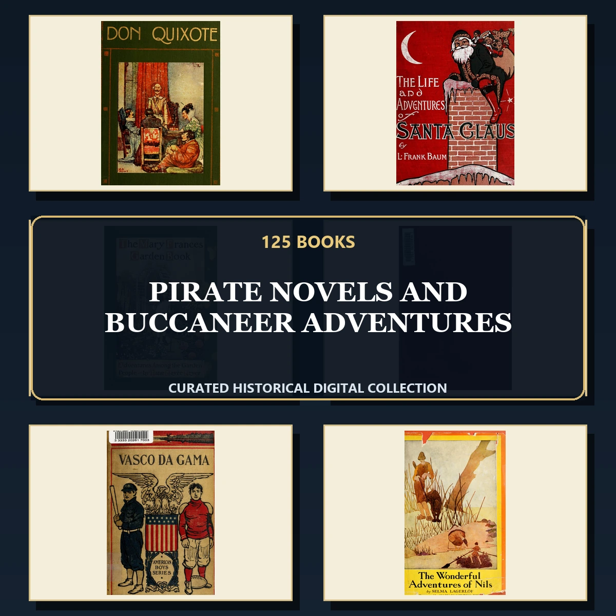 125 Pirate Novels and Buccaneer Adventures PDF Books – Curated Historical Collection cover