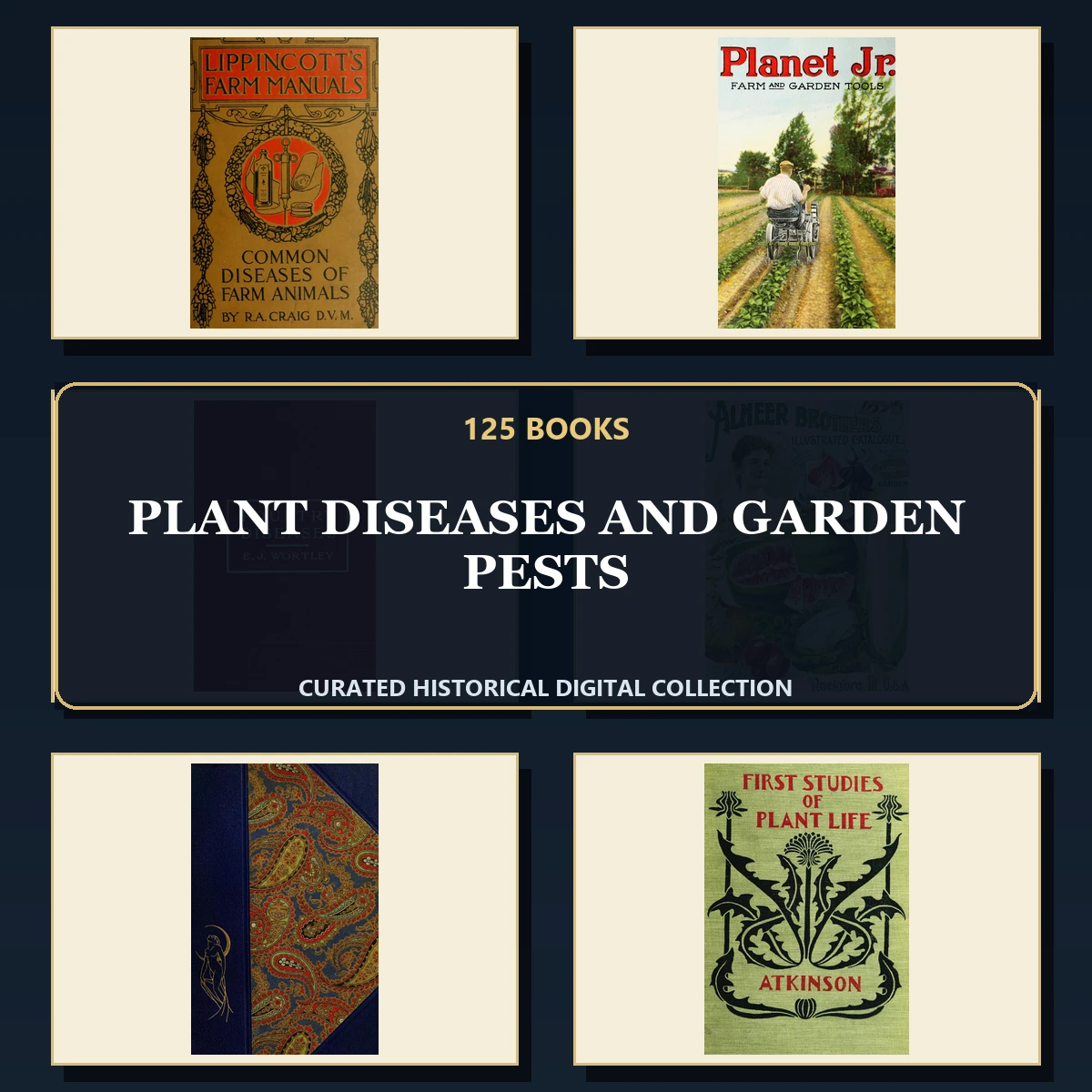 125 Plant Diseases and Garden Pests PDF Books – Curated Historical Collection cover