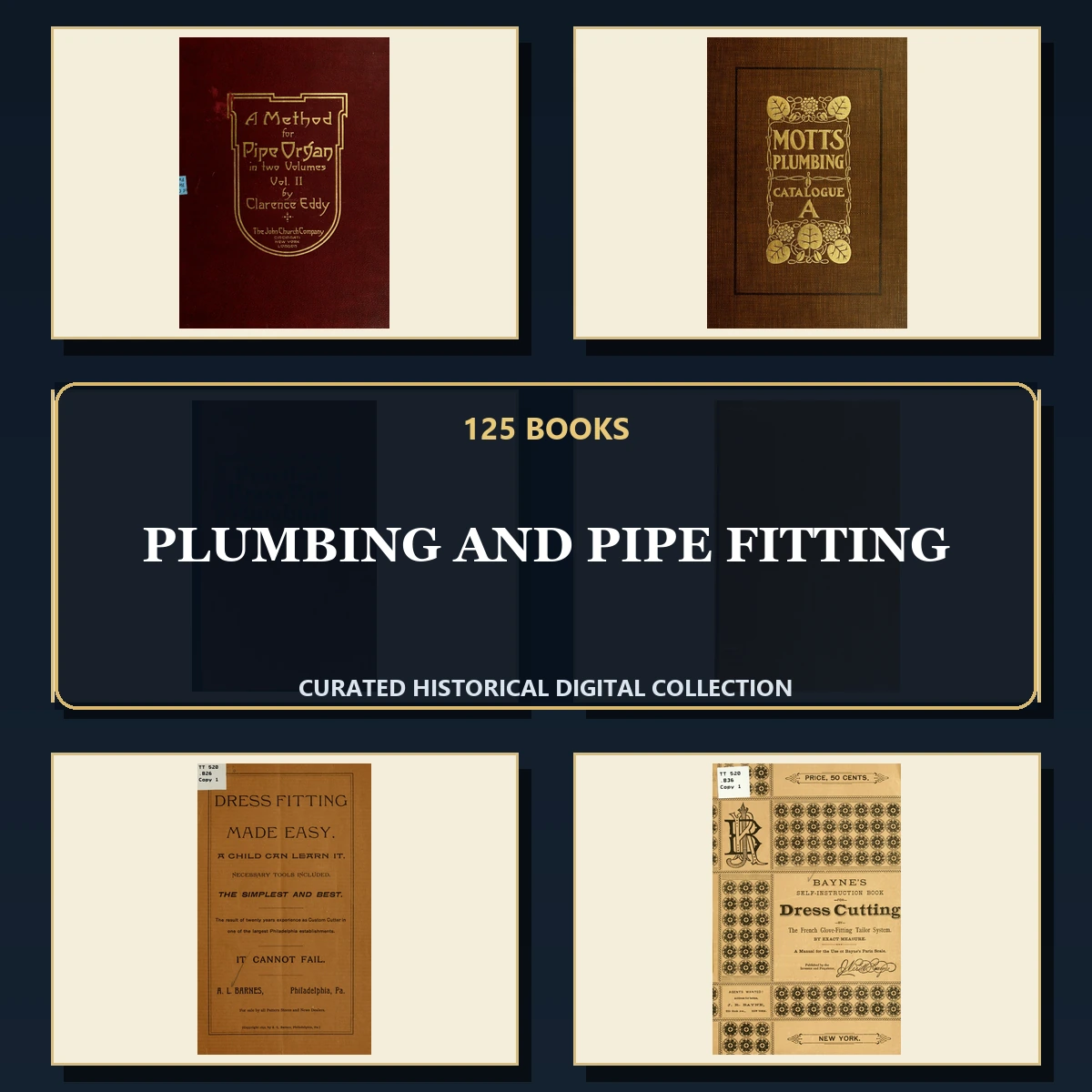 125 Plumbing and Pipe Fitting PDF Books – Curated Historical Collection cover