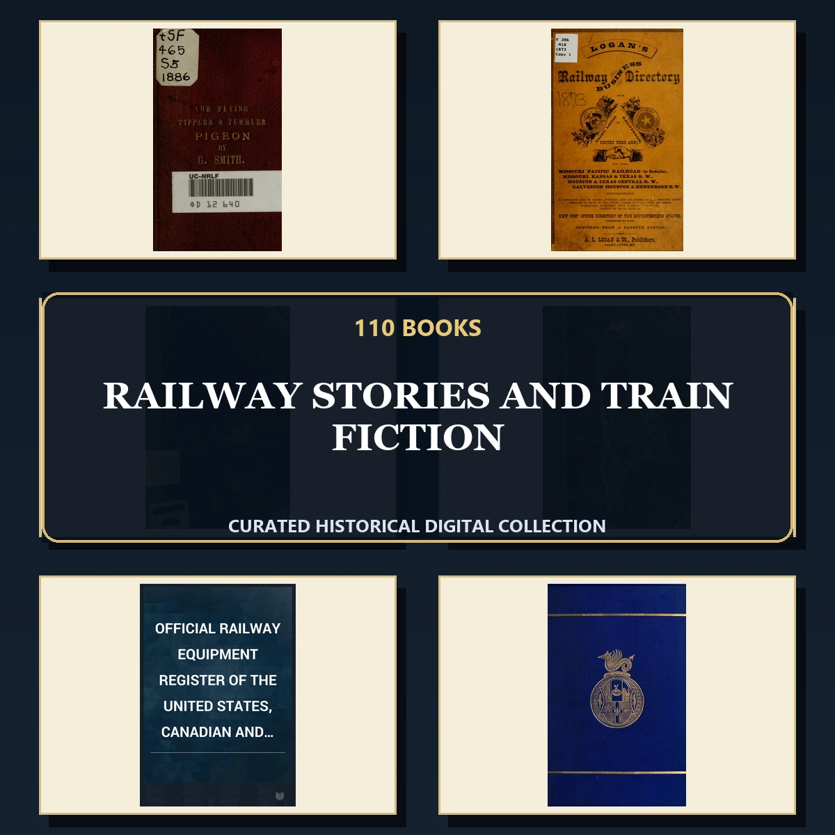 110 Railway Stories and Train Fiction PDF Books – Curated Historical Collection cover