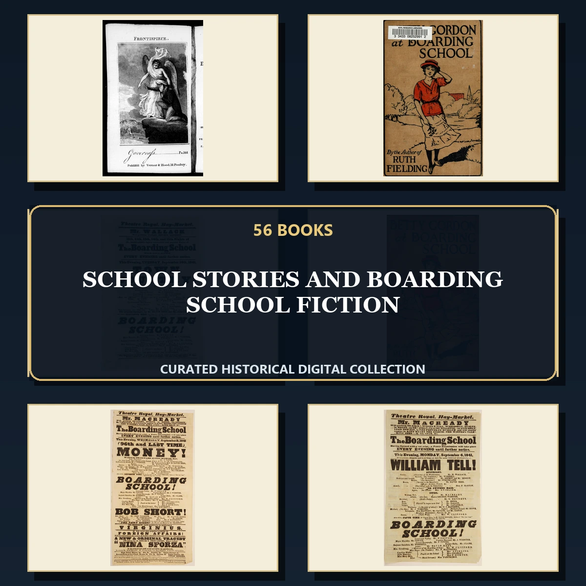 56 School Stories and Boarding School Fiction PDF Books – Curated Historical Collection cover