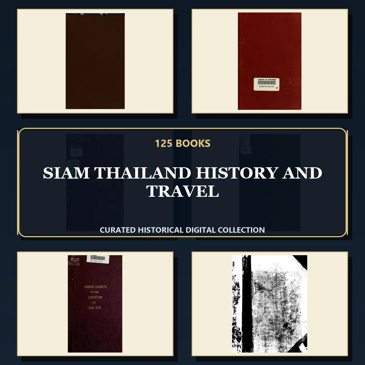 125 Siam Thailand History and Travel PDF Books – Curated Historical Collection cover